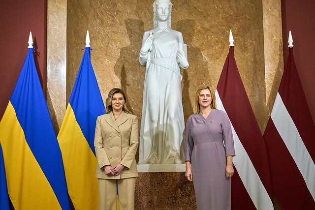 Ministru prezidente 31.01.2024. Evika Siliņa tiekas ar Ukrainas prezidenta kundzi Olenu Zelensku.