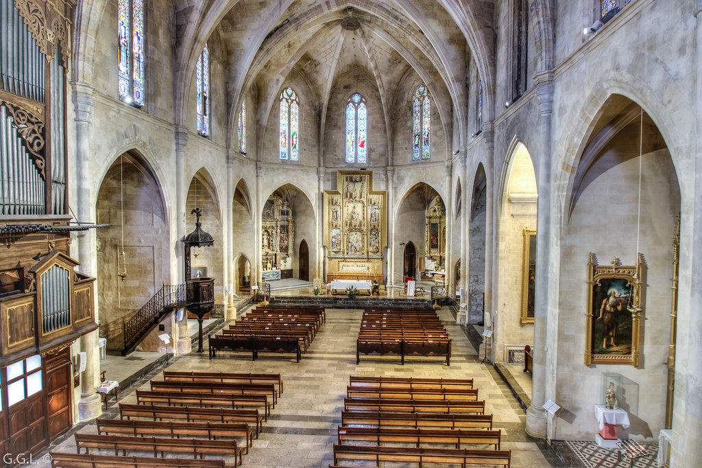 Església parroquial de la Transfiguració del Senyor. Santa Maria d´Artà. Interior Aeri.