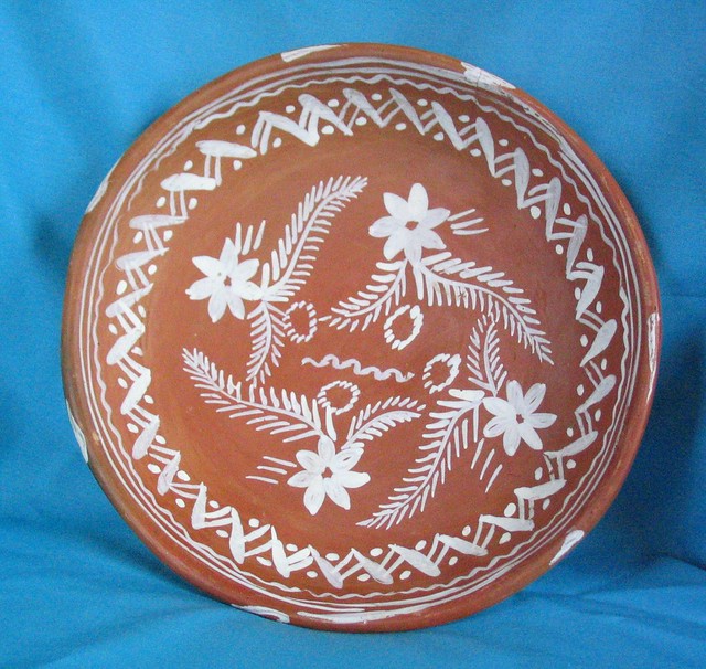 Oaxaca Mexico Ocotlan Plato Plate Pottery Ceramics Zapotec