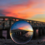 Ballast Point Lensball Sunrise Two more shots from my first time shooting with a lensball. Anxious to get out and practice some more with it when I am cleared. The consensus from my first shot is that everyone prefers the flipped version where the scene in the ball is right side up.