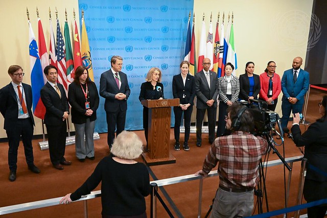 President of Security Council Briefs Press on Situation of Women in Sudan