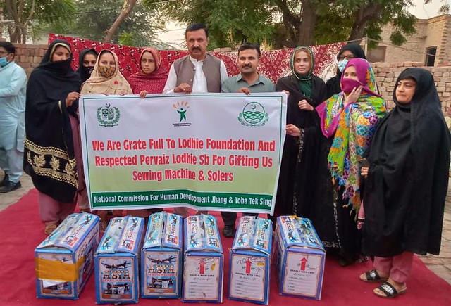 Gift of Sewing Machines to ALC's Jhang-TTS Nov 2022