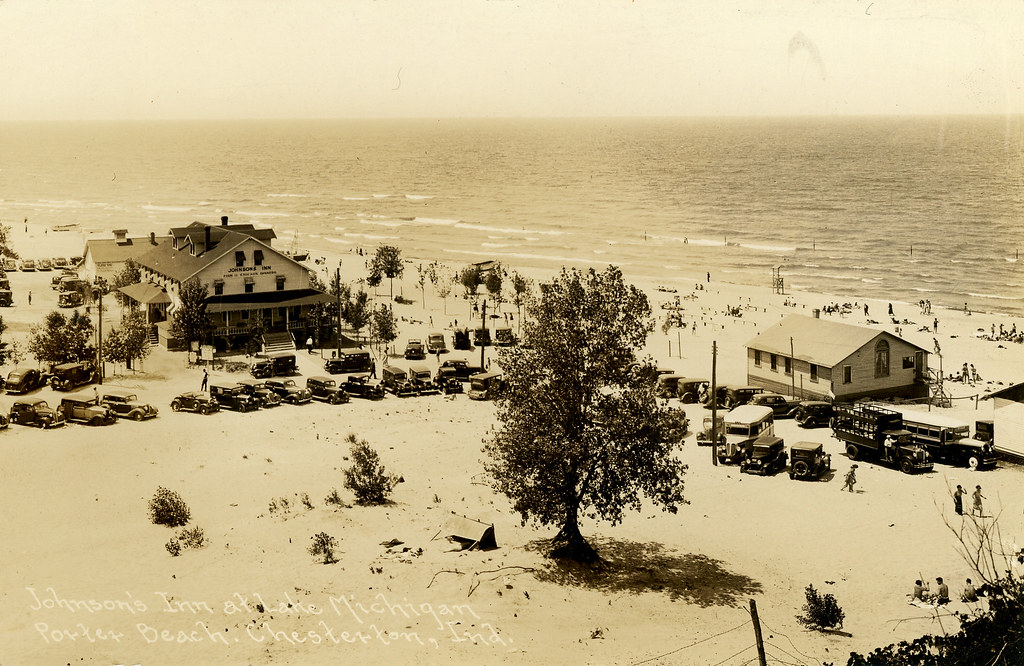 Johnson's Inn at Porter Beach, circa 1930s - Chesterton, Indiana