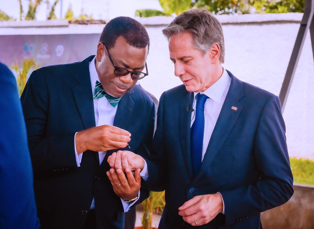 US Secretary of State Antony Blinken visits AfricaRice for TAAT Rice Showcase