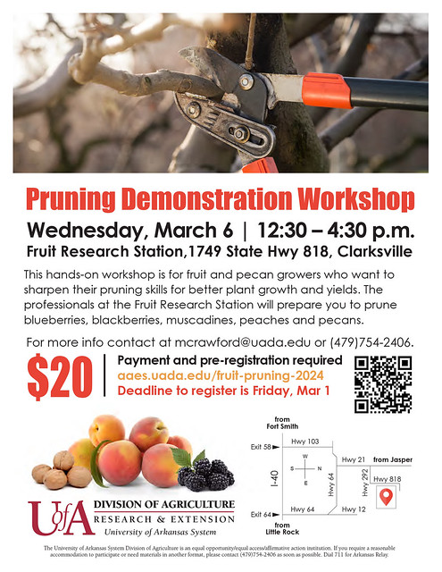 pruning demonstration workshop flyer