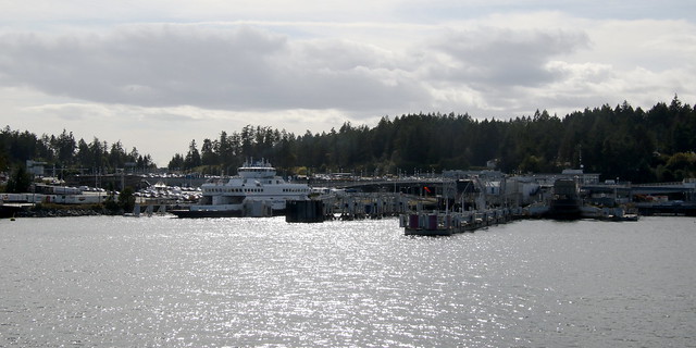 Approaching Swartz Bay Ferry Terminal
