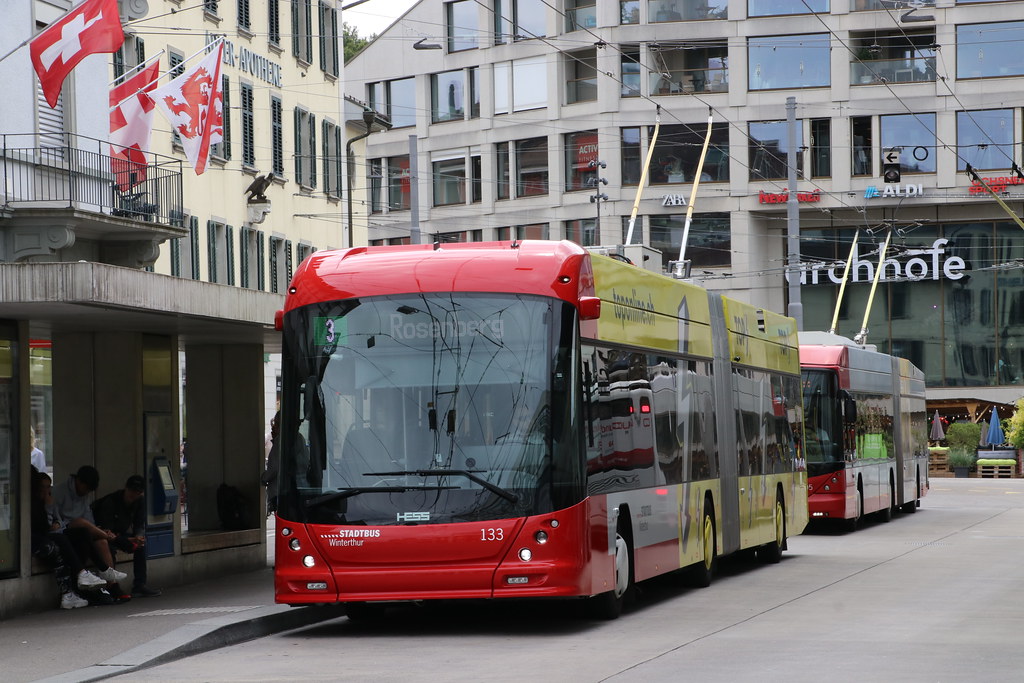 Suisse-Tram En Ligne No. 157 de février 2024 (36/45) 2023-07-27, Winterthur, Bahnhof