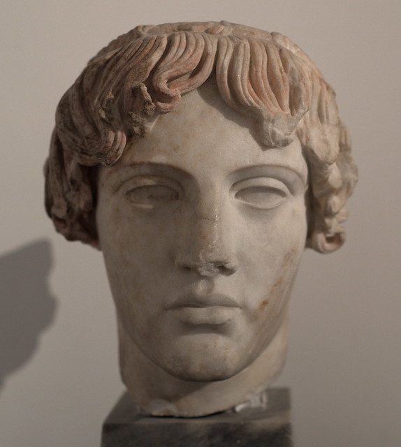 Head of Apollo of Omphalos type from Baiae