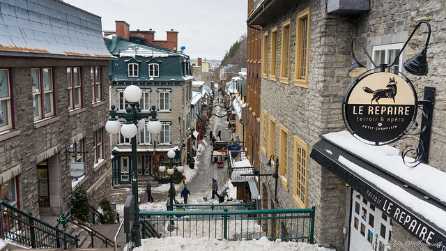 Rue du Petit Champlain - Vieux Québec - Canada - 05976