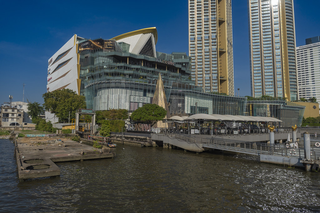 Icon Siam luxury shopping mall by the Chao Phraya river in Bangkok, Thailand