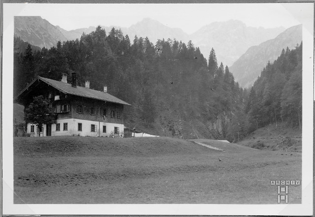 ArchivTappen40(4N)Album6H667 Bergwelt, Karwendel, Hinterriß, Tirol, 1950er