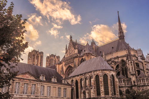 Back Of Reims Cathedral by viatravelers, <b>This photograph is available for purchase on Etsy: <a href="https://www.etsy.com/shop/ViaTraveler