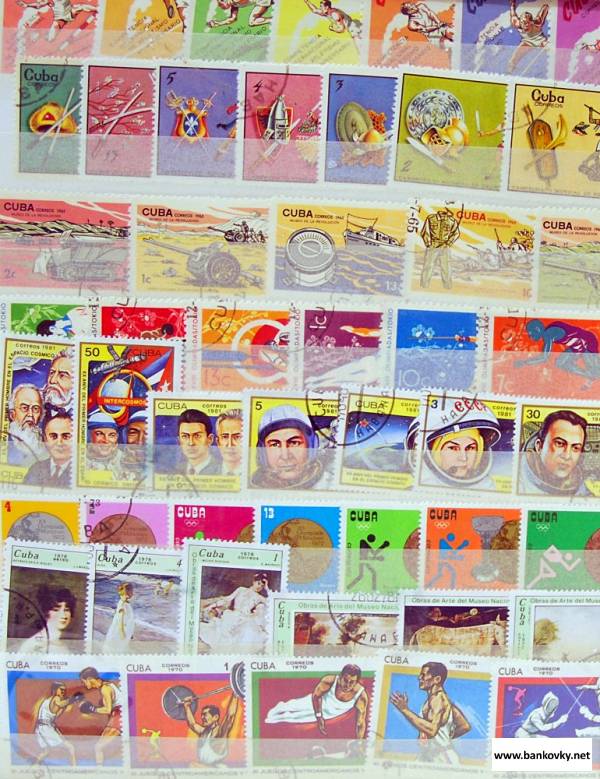 Cuba 250 various special stamps in complete Expenditure