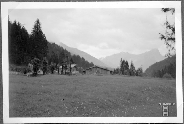 ArchivTappen40(4N)Album6H668 Bergwelt, Karwendel, Hinterriß, Tirol, 1950er