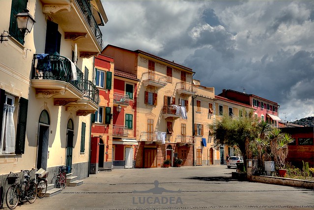 Le case di Riva Trigoso in Liguria