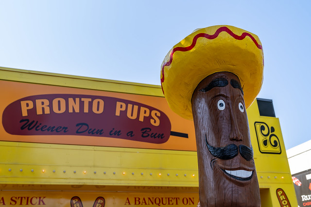 St. Paul, Minnesota - September 1, 2023: Pronto Pup booth at the Minnesota State Fair