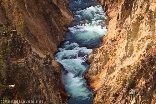 Rapids in the Yellowstone River from Artist Point, Yellowstone National Park, Wyoming