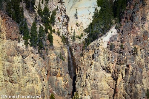 The unnamed waterfall in Grand Canyon of the Yellowstone, Yellowstone National Park, Wyoming