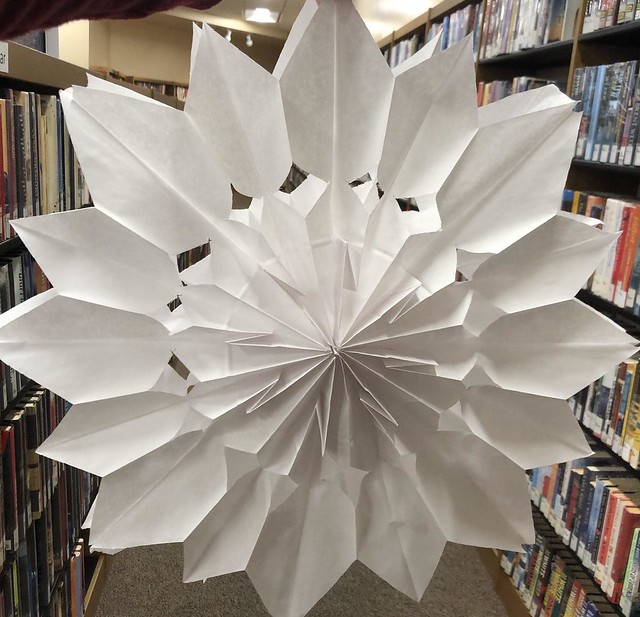 Paper Bag Snowflakes