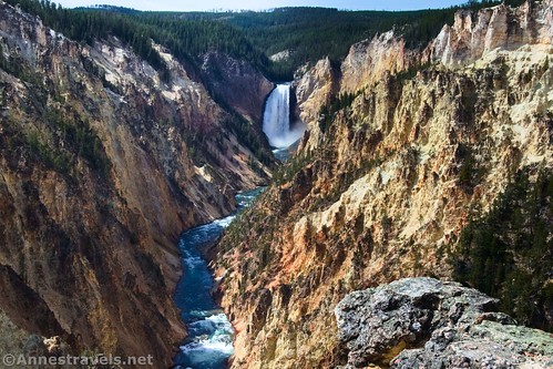 Lower Yellowstone Falls from Artist Point, Yellowstone National Park, Wyoming