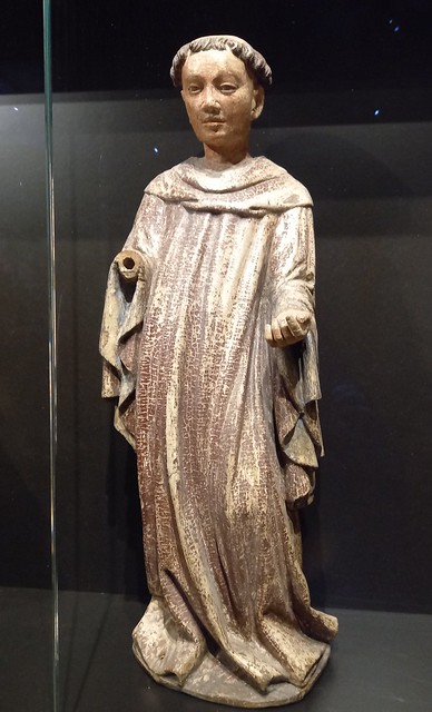 Tyrolean woodcarver (?), Monk Saint, ca. 1400