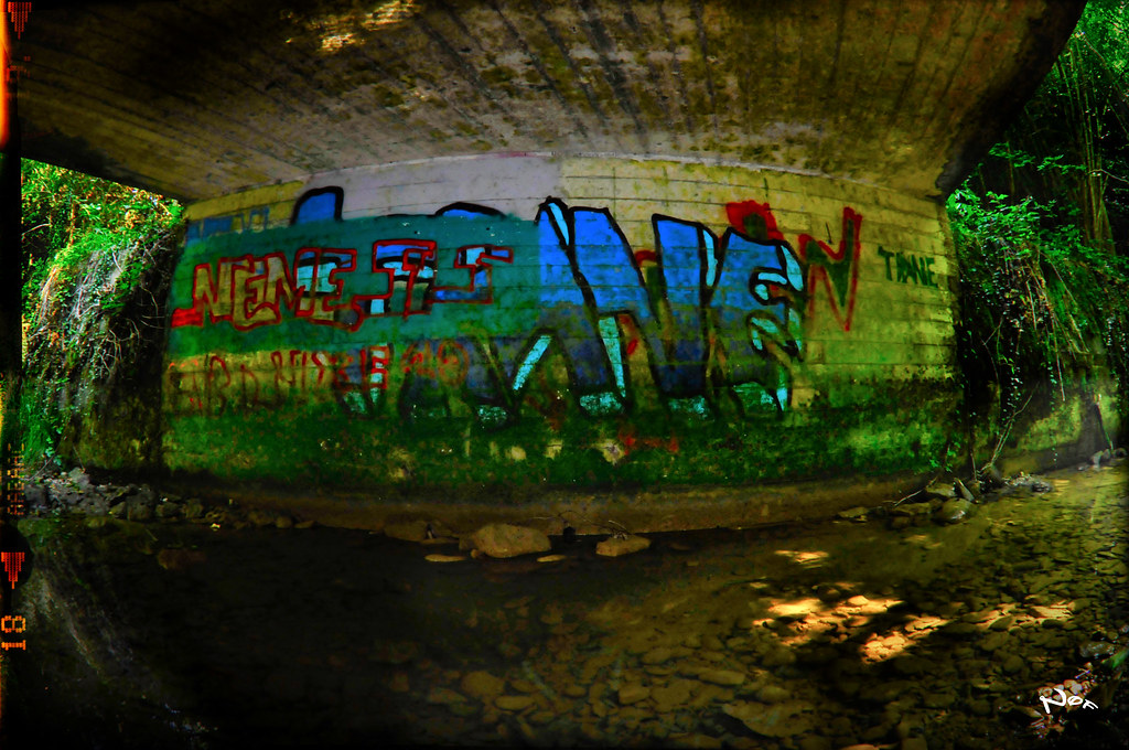 Graffity unter der Brücke