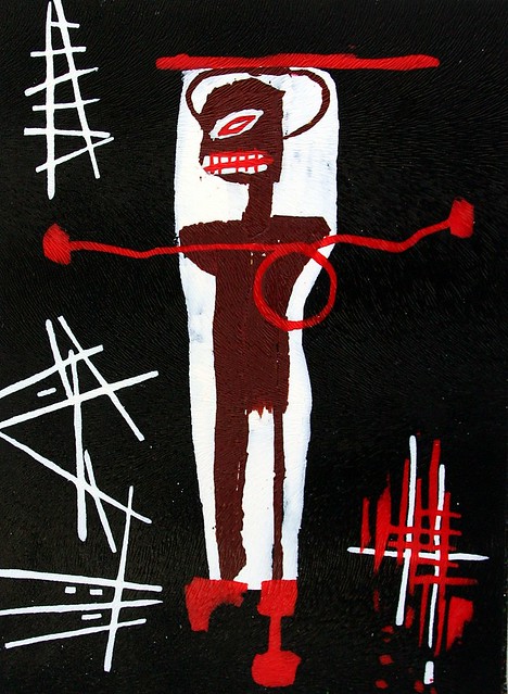 Polymer clay version to Jean-Michel Basquiat - - 145