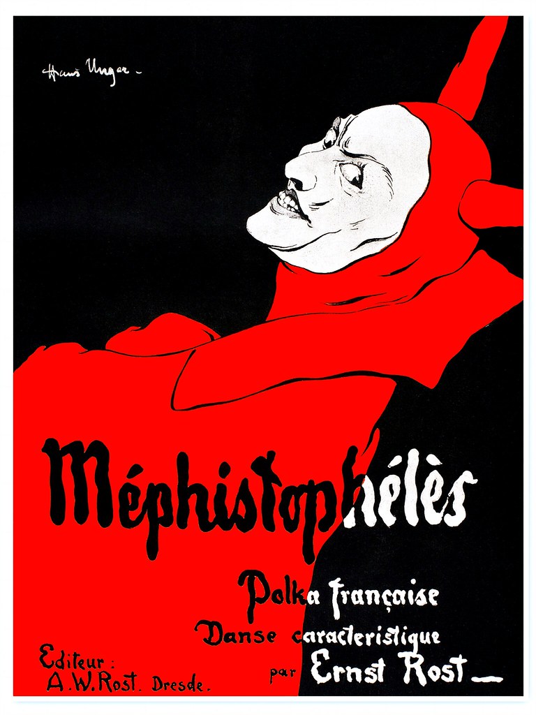UNGER, Hans. Méphistophélès, Polka française, Danse Caracteristique par Ernst Rost.
