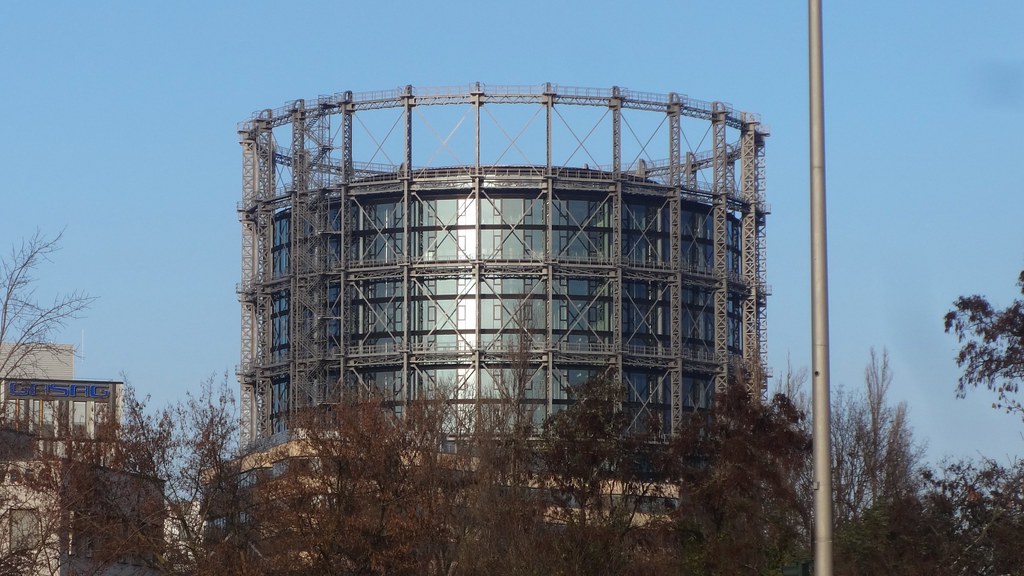 2021/23 Berlin Bürogebäude 71mH im Niederdruck-Teleskop-Gasometer Schöneberg IV EUREF-Campus 17 in 10827 Schöneberg