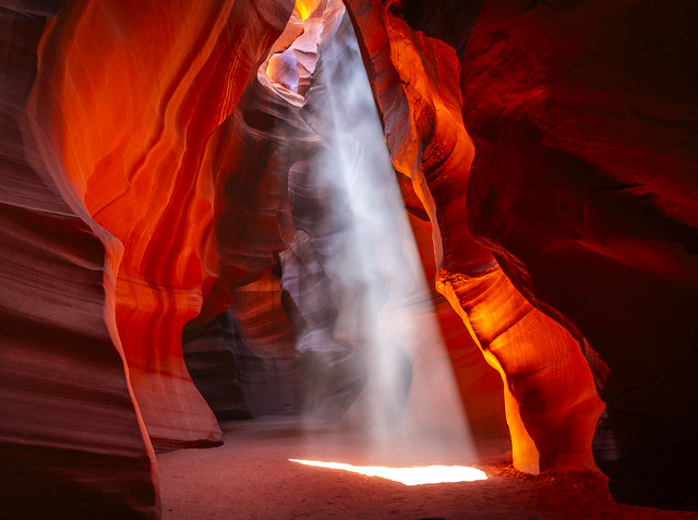 Phantoms Ghosts Light Beams & Abstract Rock Formations Sandstone Sculpture Antelope Canyon Fine Art Landscape Nature Photography! Beautiful Magical Slot Canyon Page Arizona Lower Antelope Canyon Dr. Elliot McGucken Master Luxury Fine Art Photographer!