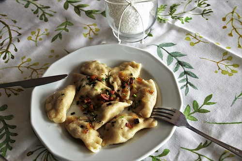 Plate of Pierogies. From Getting Kids to Try New Foods at Restaurants