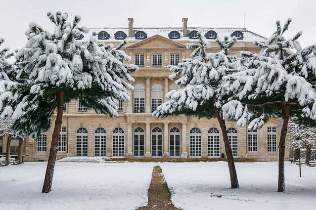 Snow in Paris in 2018