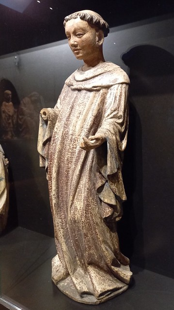 Tyrolean woodcarver (?), Monk Saint, ca. 1400