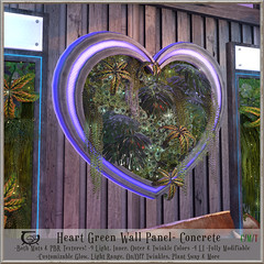 Heart Green Wall Panel Concrete