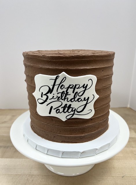 Chocolate rustic spiral cake