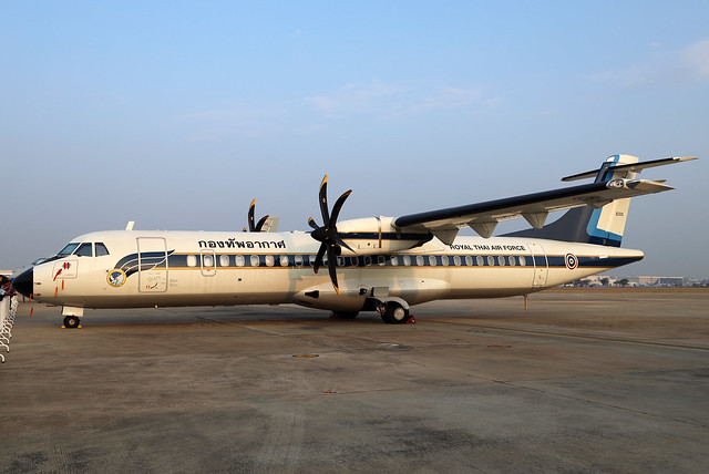 60302 Royal Thai Air Force ATR 72-500 at Bangkok Don Mueang Air Force Base on 13 January 2024