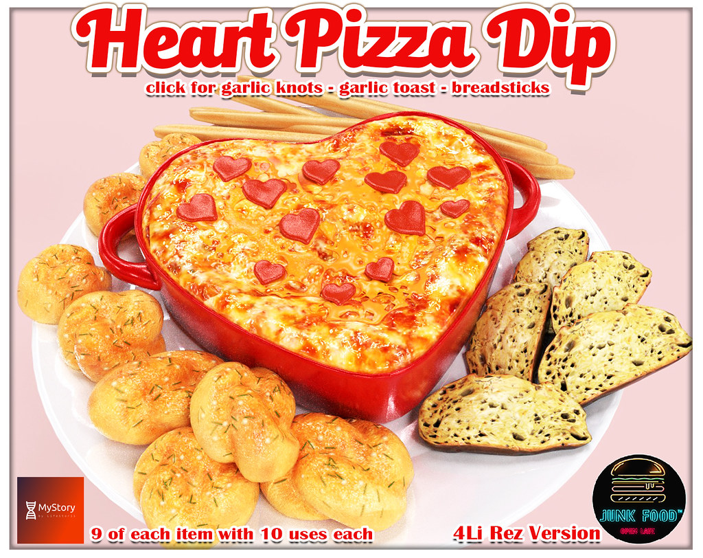 Junk Food – Heart Pizza Dip MyStory Ad