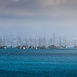 Morro Bay Harbor With the Fog Flowing In 