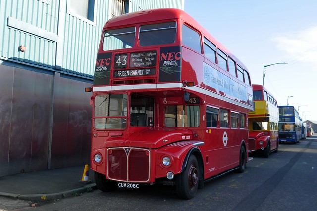 Preserved London Routemaster Park Royal CUV208C RM2208 on show at the Glasgow Vintage Vehicle Trust Open Day on 14 October 2023.