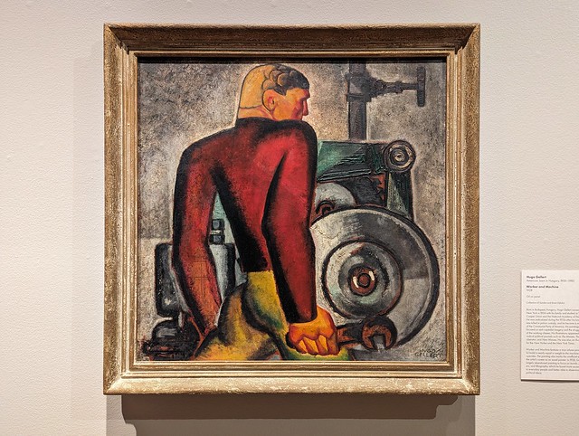 Worker and Machine, WPA exhibition, American Gallery, Huntington Library, San Marino, California