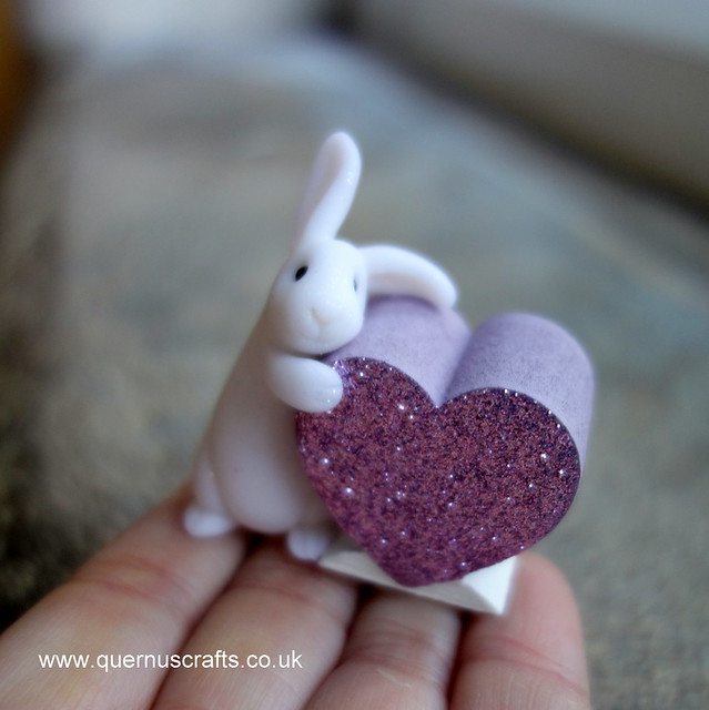 Wee Bunny with Glitter Heart