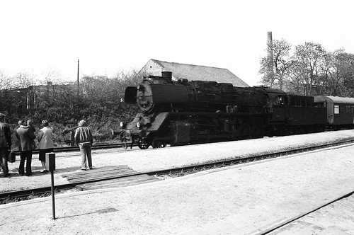 klötze bahnhof reichsbahn dampflok 50 personenzug steam locomotive