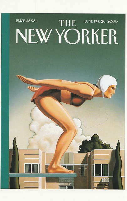 USA - The New Yorker Cover ''Poised'' by R. Kenton Nelson (19 & 26 June 2000)