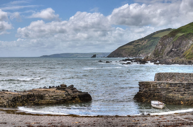 Ancient harbour at Portwrinkle, Cornwall
