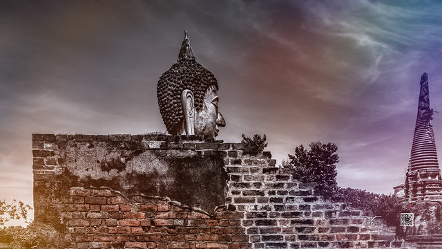 Wat Yai Chai Mongkol, Ayutthaya, Thailand, 16, 11-2022, (Vlad Meytin, vladsm.com)