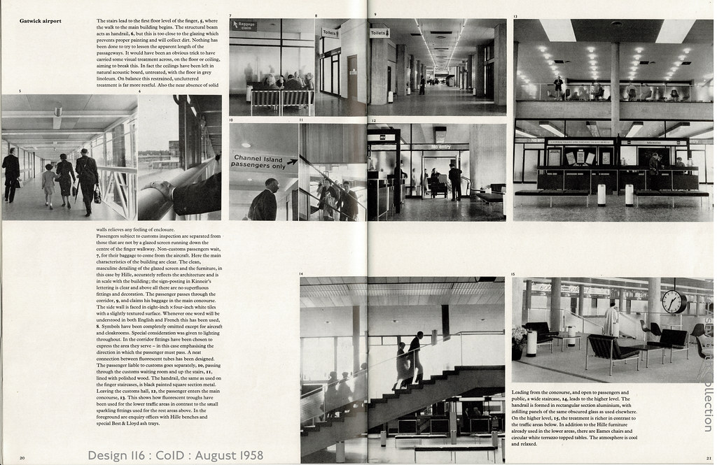 Gatwick Airport : Stephen Garrett : Design Number 116 : August 1958 : Council of Industrial Design : London : 1958 : 2