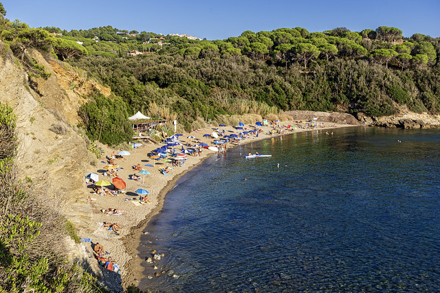 La spiaggia di Barabarca a Capoliveri (Isola d'Elba, Livorno)