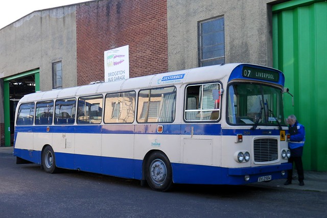 Preserved Ulsterbus Bristol RELL6G Alexander (Belfast) BXI2584 2584 on show at the Glasgow Vintage Vehicle Trust Open Day on 14 October 2023.