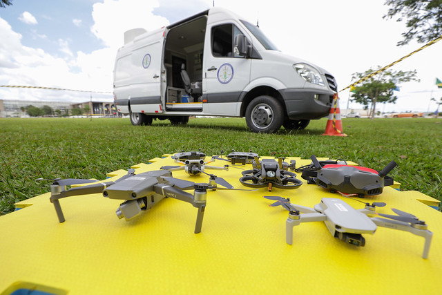 04/02/2024 - Drones reforçam policiamento de blocos durante o Carnaval