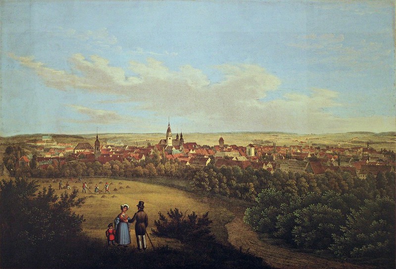 Unbekannt - Blick nach Chemnitz (c.1840)